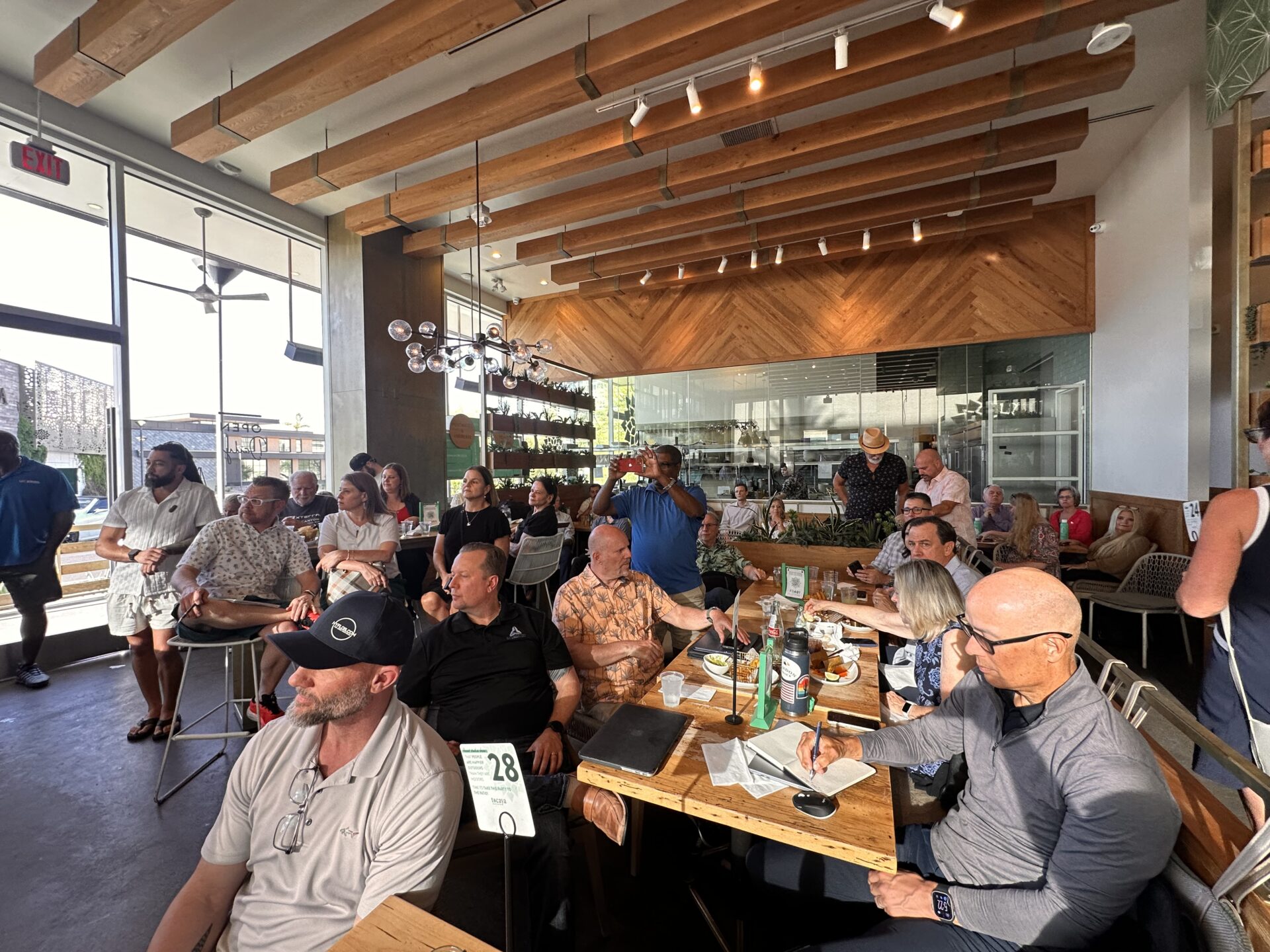 Crowd of business owners at AI AZ inaugural event Tocaya Modern Mexican Scottsdale Fashion Square May 2026